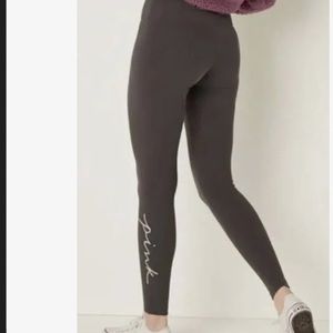 Pink cotton leggings size medium